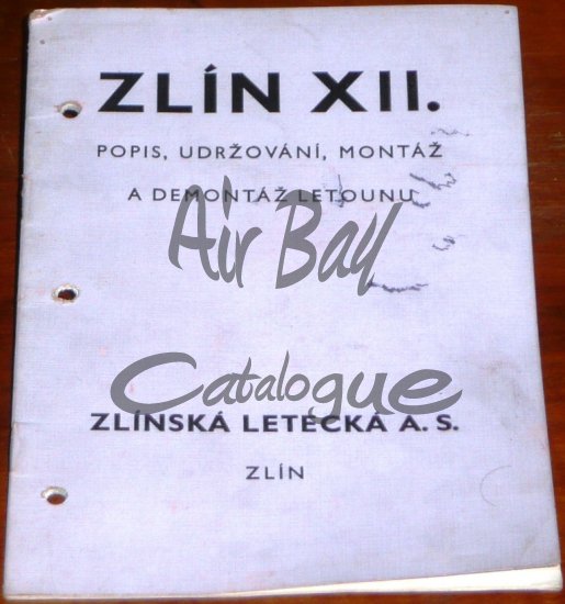 Zlin XII/Books/CZ - Click Image to Close