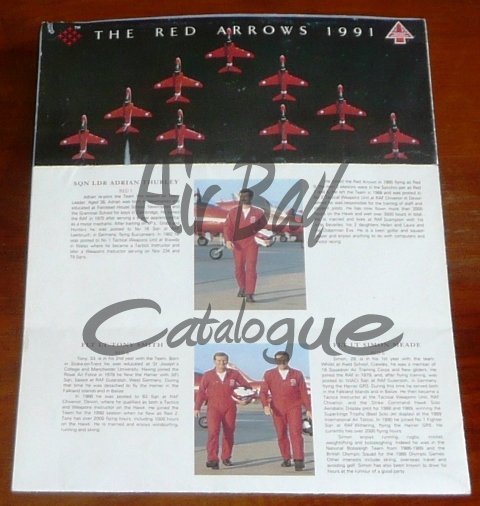 The Red Arrows 1991/Memo/EN - Click Image to Close