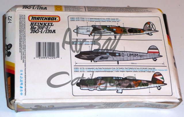 Heinkel He 70 F-2/Kits/Matchbox - Click Image to Close