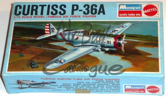 Curtiss P-36A/Kits/Monogram - Click Image to Close