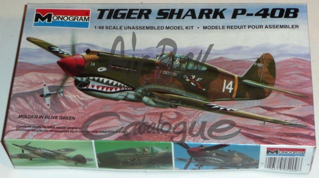 P-40B Tigershark/Kits/Monogram - Click Image to Close