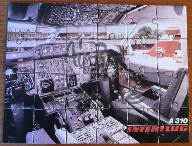 A-310 Interflug Puzzle/Memo/GE - Click Image to Close