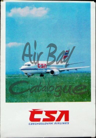 Czechoslovak Airlines Map/Lines/CZ - Click Image to Close