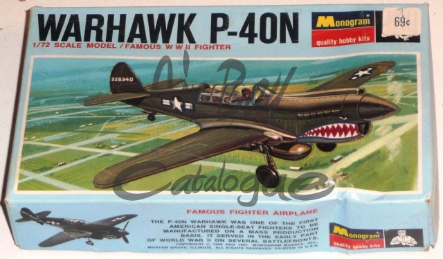 Curtiss Warhawk P-40N/Kits/Monogram - Click Image to Close