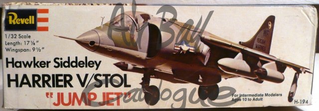 Hawker Harrier V/Stol/Kits/Revell - Click Image to Close