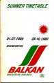 Balkan summer 1989/Timetables/BG