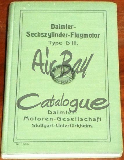 Daimler Sechszylinder Flugmotor/Books/GE - Click Image to Close