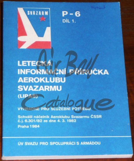 Letecka informacni prirucka aeroklubu Svazarmu I/Books/CZ - Click Image to Close