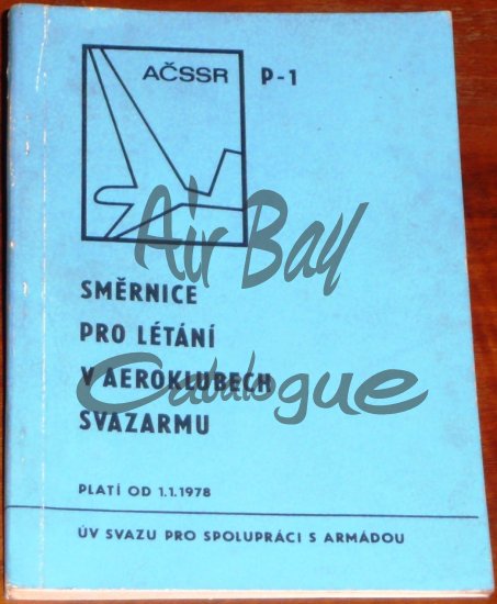 Smernice pro letani v aeroklubech Svazarmu/Books/CZ/1 - Click Image to Close