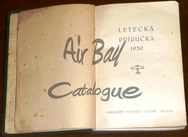 Letecka prirucka Aero 1930/Books/CZ - Click Image to Close