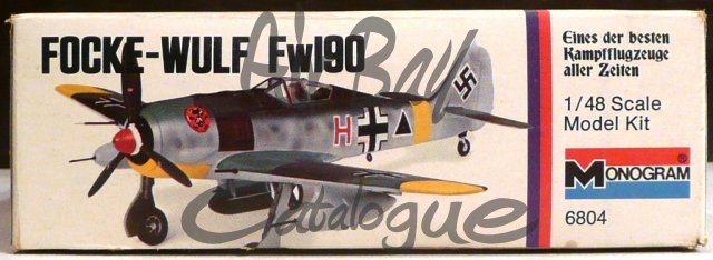 Focke Wulf 190/Kits/Monogram - Click Image to Close