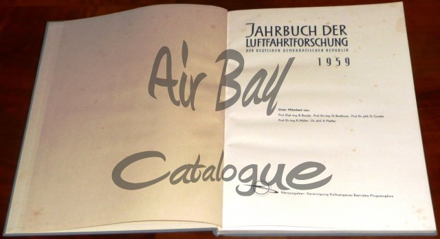 Jahrbuch der Luftfahrtforschung/Books/GE - Click Image to Close