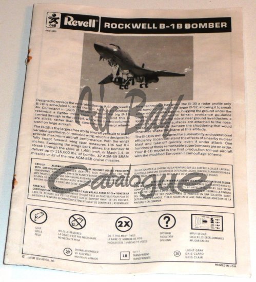 B-1 B Bomber/Kits/Revell - Click Image to Close