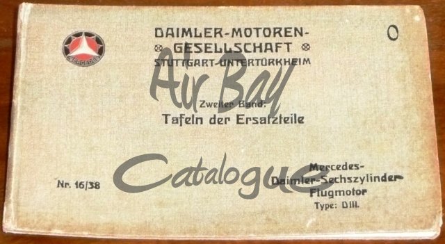 Daimler Sechszylinder Flugmotor Ersatzteile/Books/GE - Click Image to Close