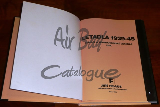 Letadla 1939-1945 USA/Books/CZ - Click Image to Close